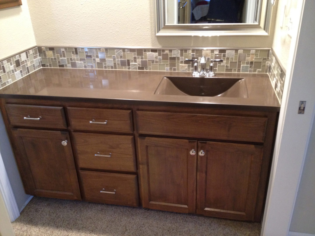Custom Concrete Bathroom Countertops from Lawler Construction