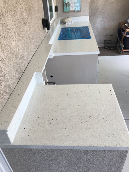 Outdoor Concrete Kitchen Countertop